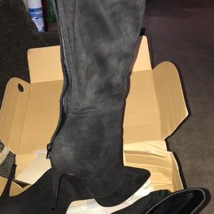 Fashion move thigh high boots
